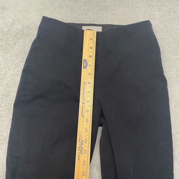 Everlane Pants Womens 2 Black Side Zip‎ Elastic Waist High Rise Cotton - Picture 5 of 10